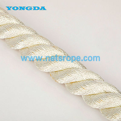 4mm 3 رشته سفید پیچیده نایلون طناب با سیم پلاستیکی برای ماهیگیری پایین / ماهیگیری پلاژیک / تراولینگ / بلند کردن بوئ شبکه