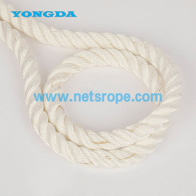 4mm 3 رشته سفید پیچیده نایلون طناب با سیم پلاستیکی برای ماهیگیری پایین / ماهیگیری پلاژیک / تراولینگ / بلند کردن بوئ شبکه