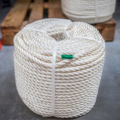 طناب های نیلونی دوامدار 20 میلی متری 3 رشته ای برای لنگر انداختن / نجات / کشیدن به فروش می رسد به متر برای بازار اروپا