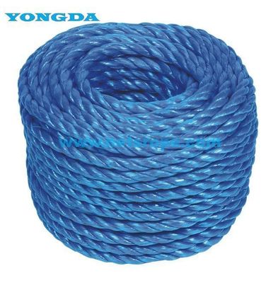 14-50mm Unyielding PP 3-stand Twisted Lifting Rope برای بلند کردن / ثابت کردن / ایمنی / صنعتی / ساخت و ساز
